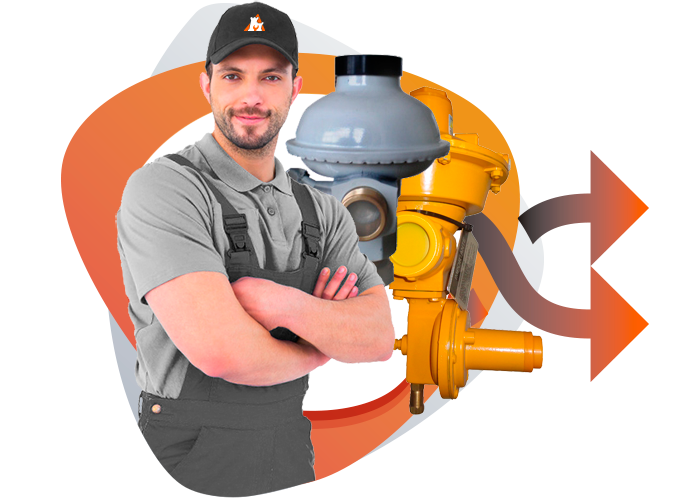 Sustitución regulador de gas natural en Majadahonda